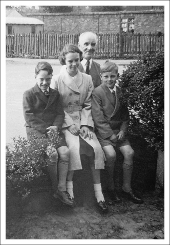 Dad, John, Irene & Geoffrey in Haydock