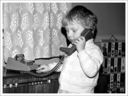 Julie on the phone - 1974
